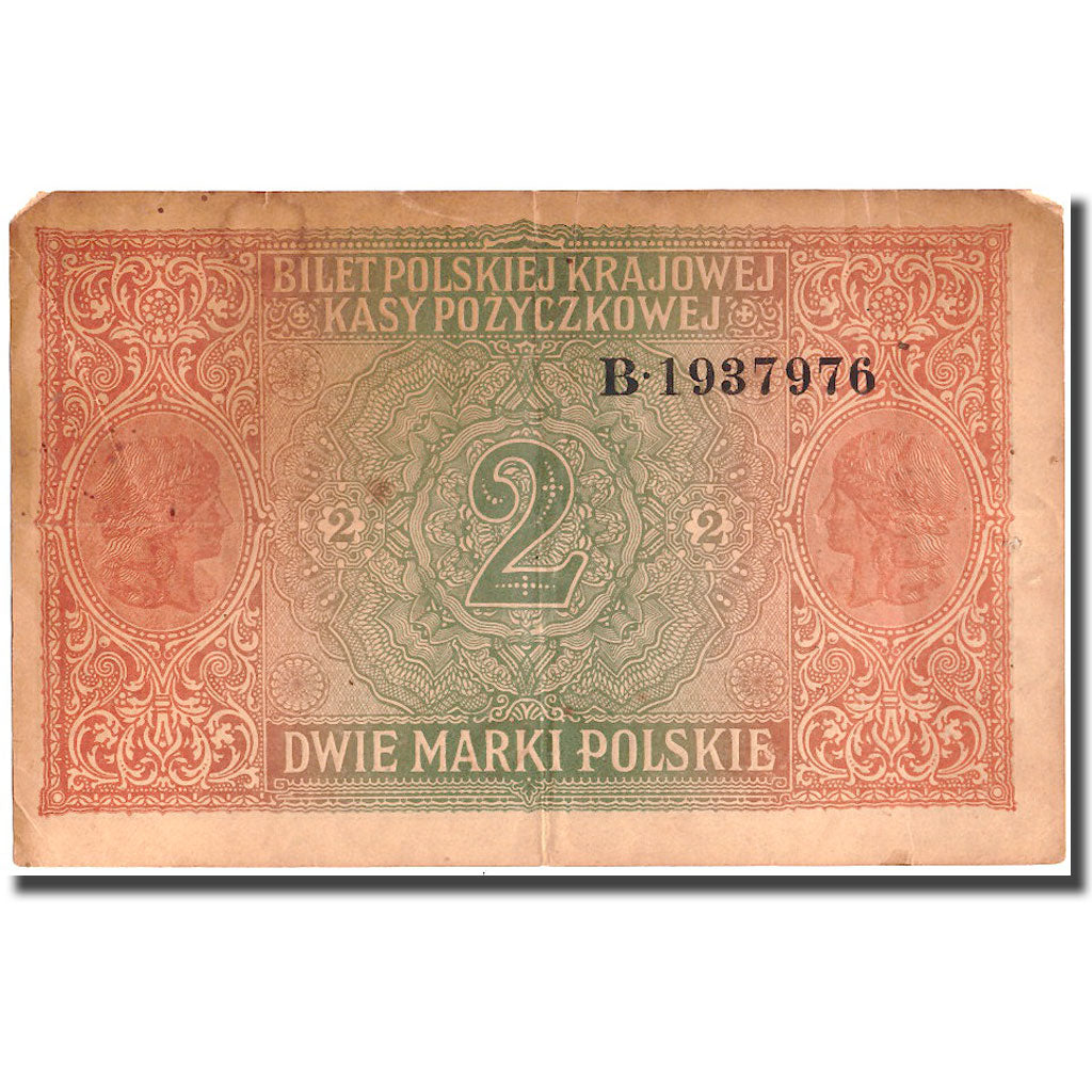 Banknote, Poland, 2 Marki, 1917, 1917, KM:3, VF(30-35)