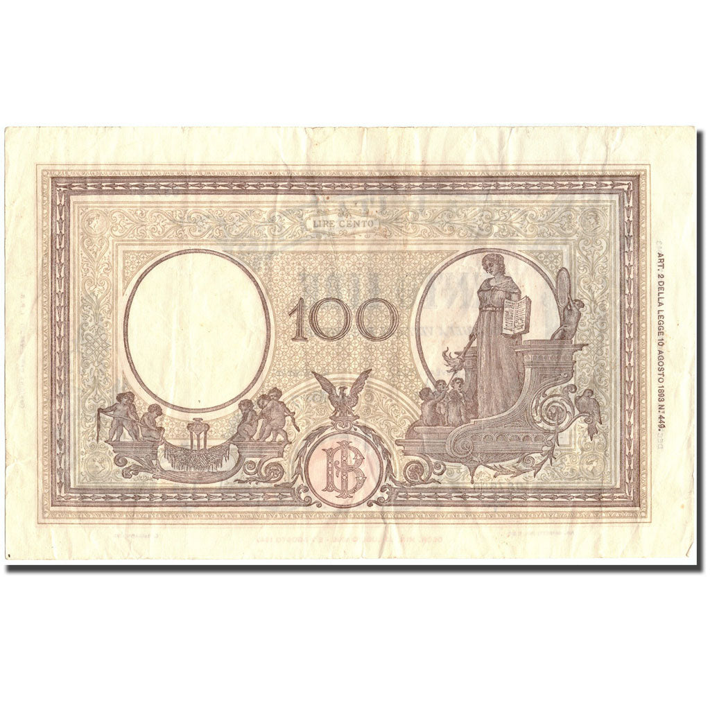 Banconote, Italia, 100 Lire, 1944, 1944-11-11, KM:67a, BB