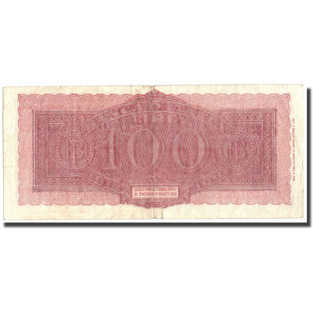 Banconote, Italia, 100 Lire, 1944, 1944-12-10, KM:75a, BB