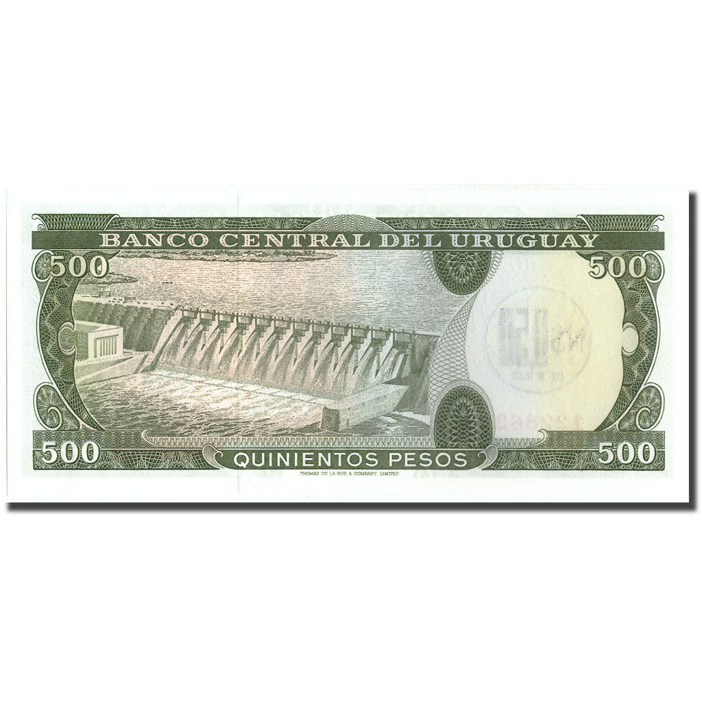 Banknote, Uruguay, 0.50 Nuevo Peso on 500 Pesos, KM:54, UNC(65-70)