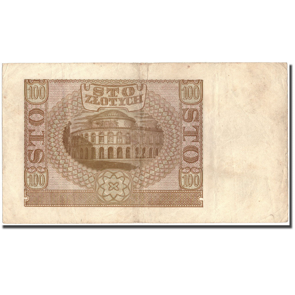 Geldschein, Polen, 100 Zlotych, 1940, 1940-03-01, KM:97, SS
