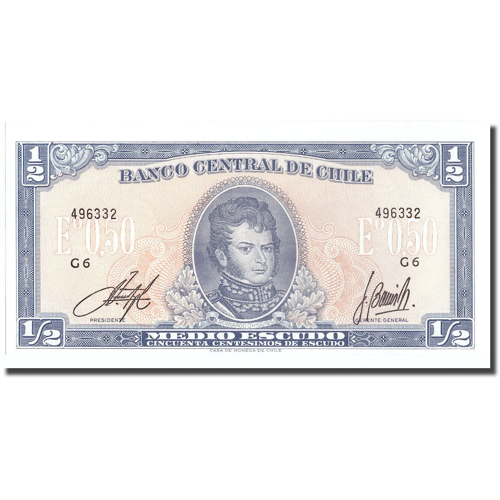 Banconote, Cile, 1/2 Escudo, KM:134Aa, FDS