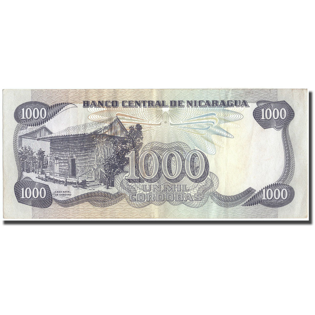 Billet, Nicaragua, 1000 Cordobas, 1985, 1985-06-11, KM:145a, TTB+
