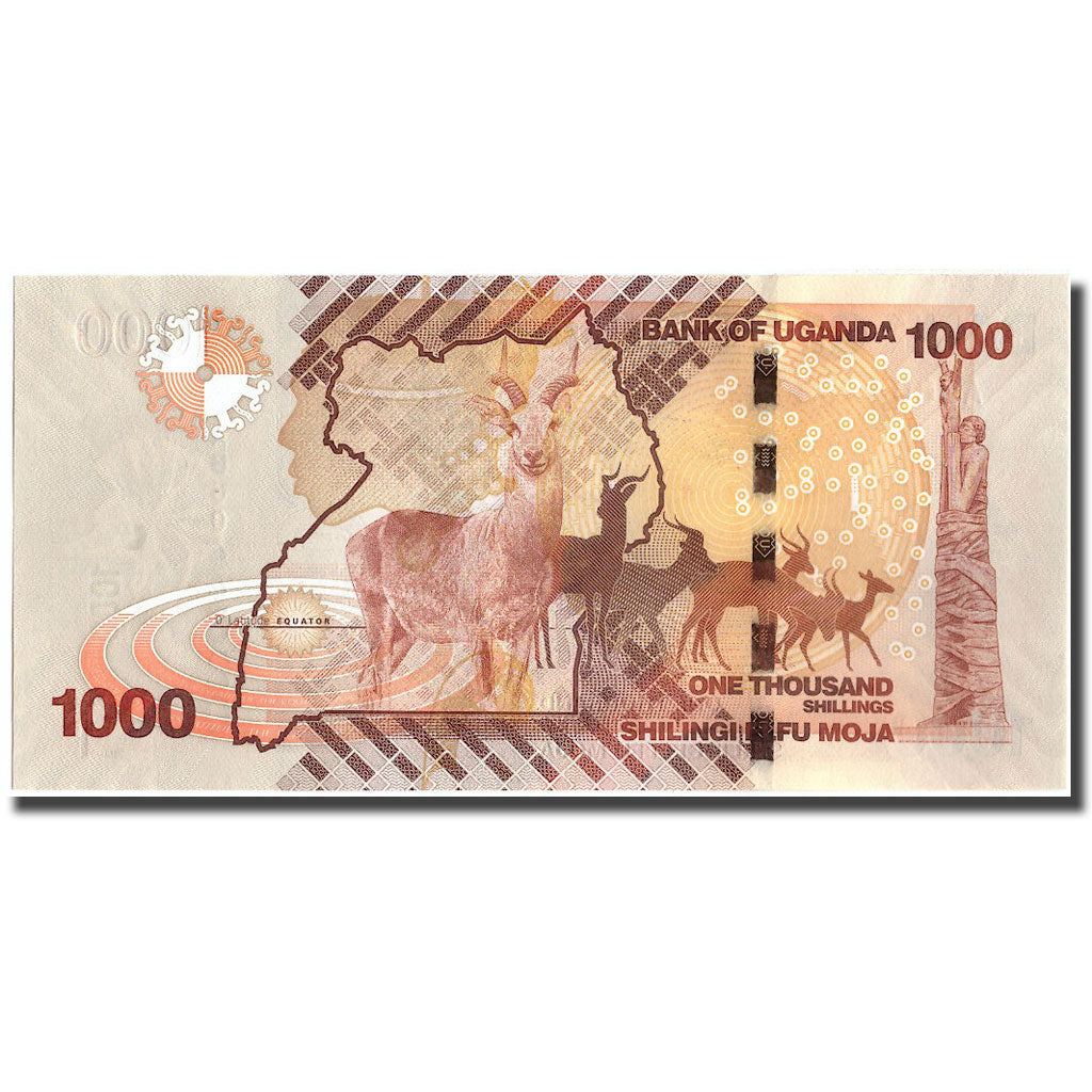 Banknote, Uganda, 1000 Shillings, 2010, 2010, KM:49, UNC(64)