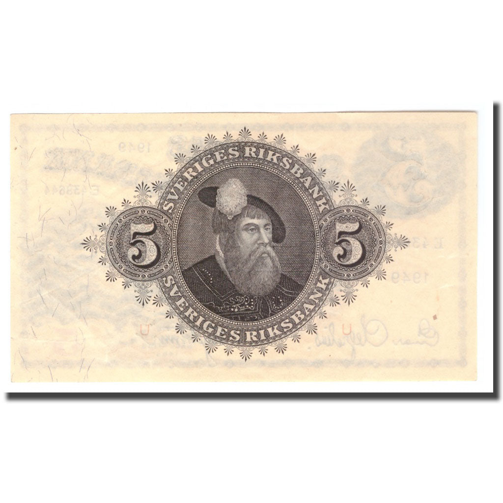 Banknote, Sweden, 5 Kronor, 1949, 1949, KM:33af, VF(20-25)