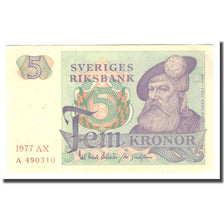 Banconote, Svezia, 5 Kronor, 1977, 1977, KM:51d, BB
