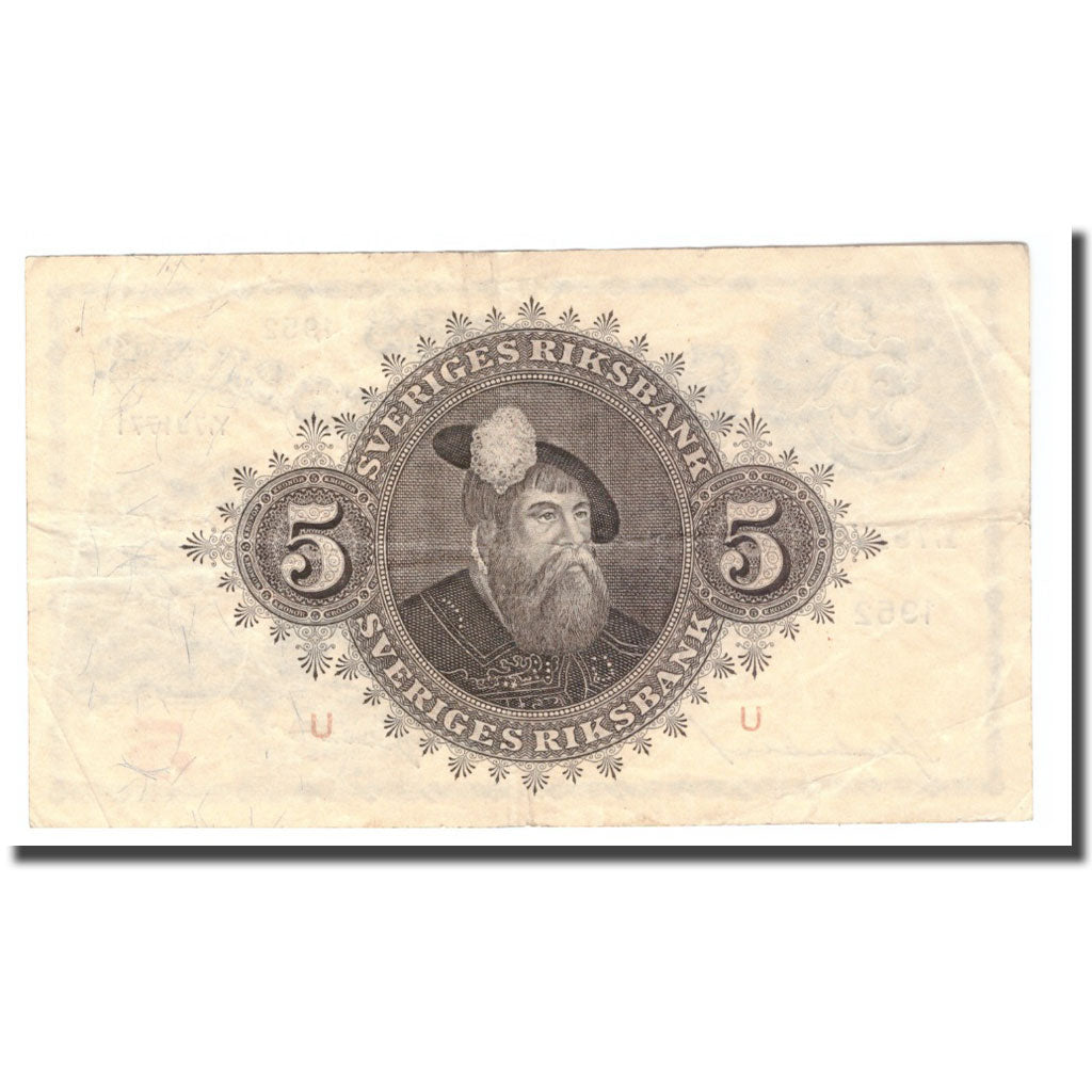 Banconote, Svezia, 5 Kronor, 1952, 1952, KM:33ai, MB