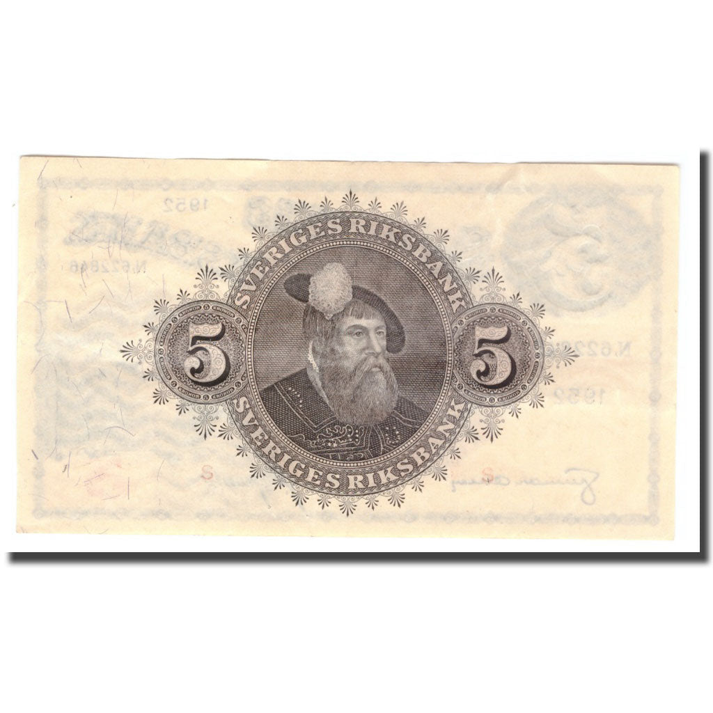 Banconote, Svezia, 5 Kronor, 1952, 1952, KM:33ai, BB