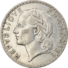 Moneta, Francja, Lavrillier, 5 Francs, 1933, Paris, EF(40-45), Nikiel, KM:888