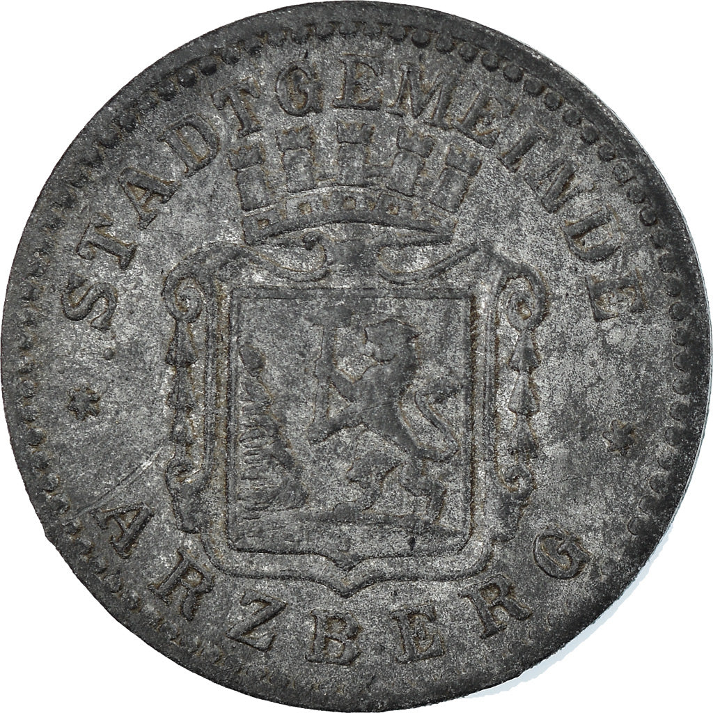Coin, Germany, Arzberg, 5 Pfennig, 1917, EF(40-45), Zinc