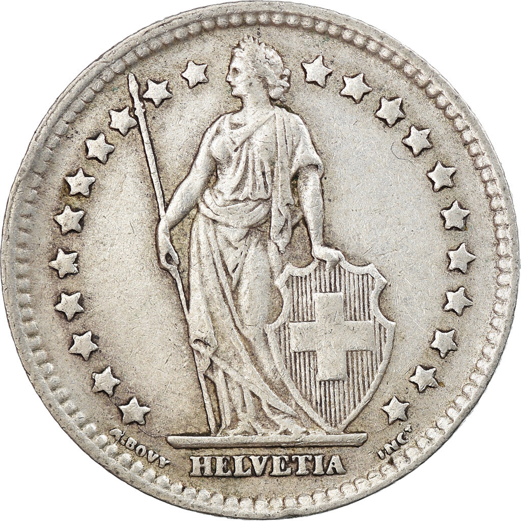 Coin, Switzerland, Franc, 1944, EF(40-45), Silver, KM:24