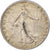Munten, Frankrijk, Semeuse, 50 Centimes, 1917, Paris, ZF, Zilver, KM:854