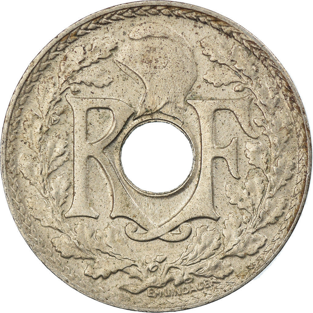Munten, Frankrijk, Lindauer, 10 Centimes, 1939, Paris, FR+, Nickel-Bronze
