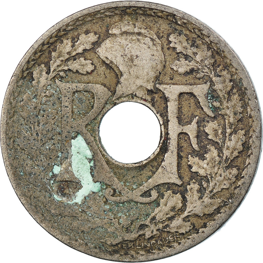 Coin, France, Lindauer, 5 Centimes, 1922, Poissy, VF(30-35), Copper-nickel