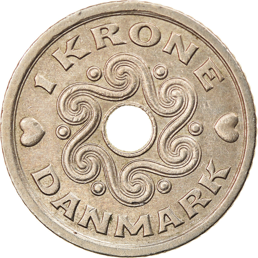 Munten, Denemarken, Margrethe II, Krone, 1992, Copenhagen, PR, Copper-nickel