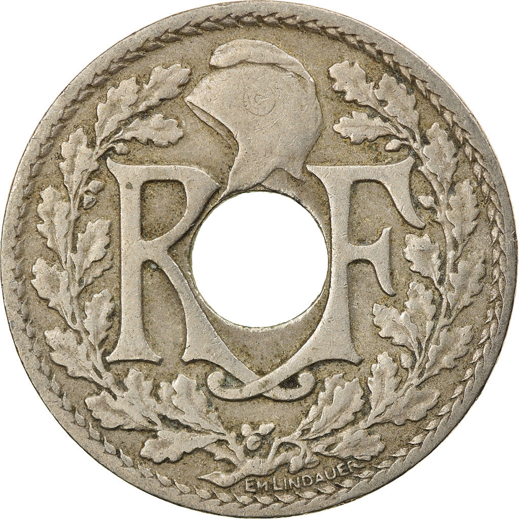 Moneta, Francia, Lindauer, 10 Centimes, 1923, Paris, MB+, Rame-nichel, KM:866a