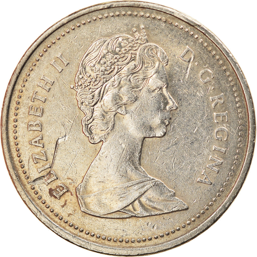 Coin, Canada, Elizabeth II, 5 Cents, 1988, Royal Canadian Mint, Ottawa