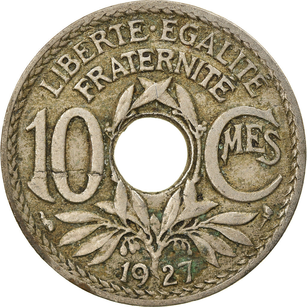 Coin, France, Lindauer, 10 Centimes, 1927, Paris, VF(30-35), Copper-nickel