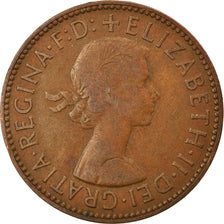 Coin, Great Britain, Elizabeth II, 1/2 Penny, 1959, EF(40-45), Bronze, KM:896