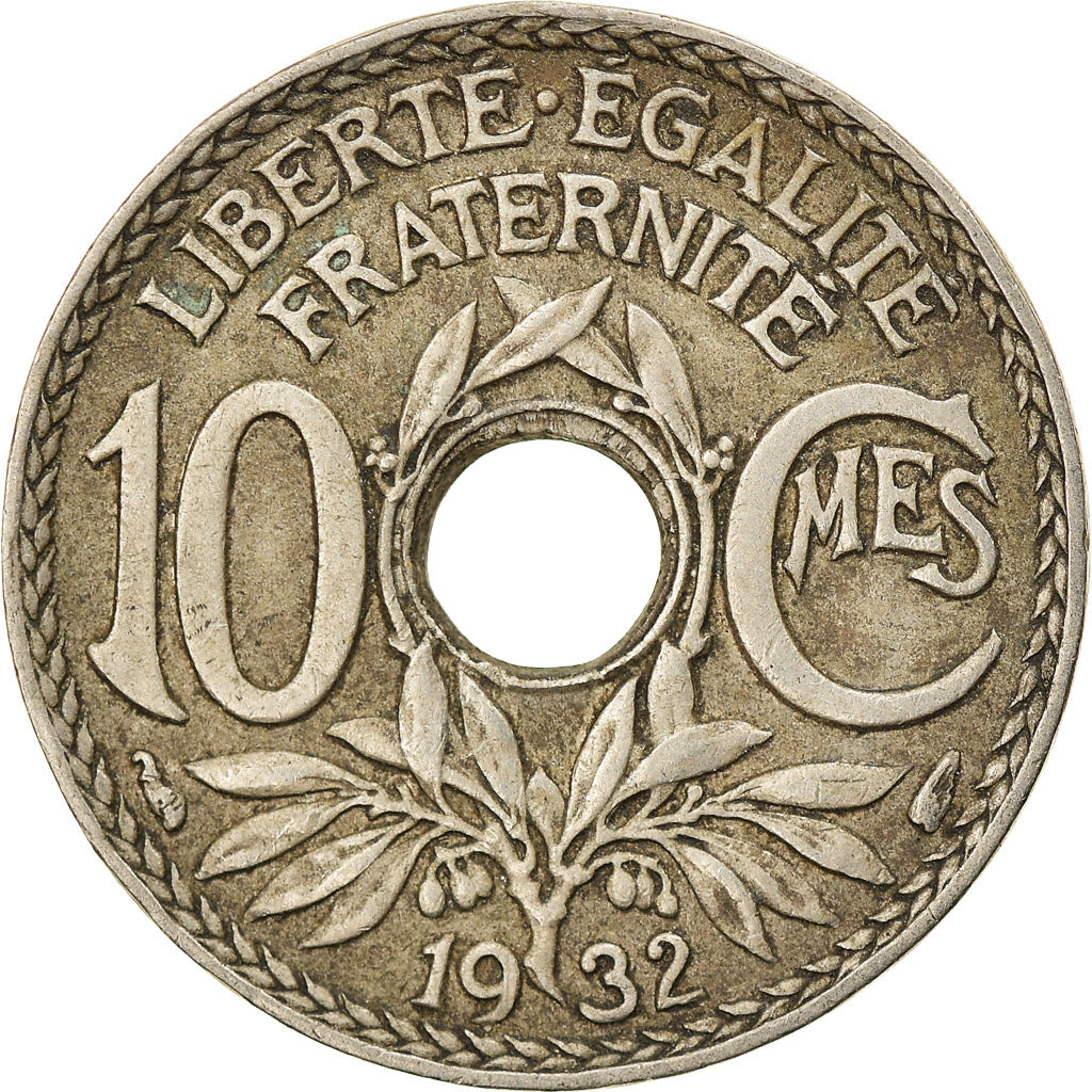 Münze, Frankreich, Lindauer, 10 Centimes, 1932, S+, Copper-nickel, KM:866a