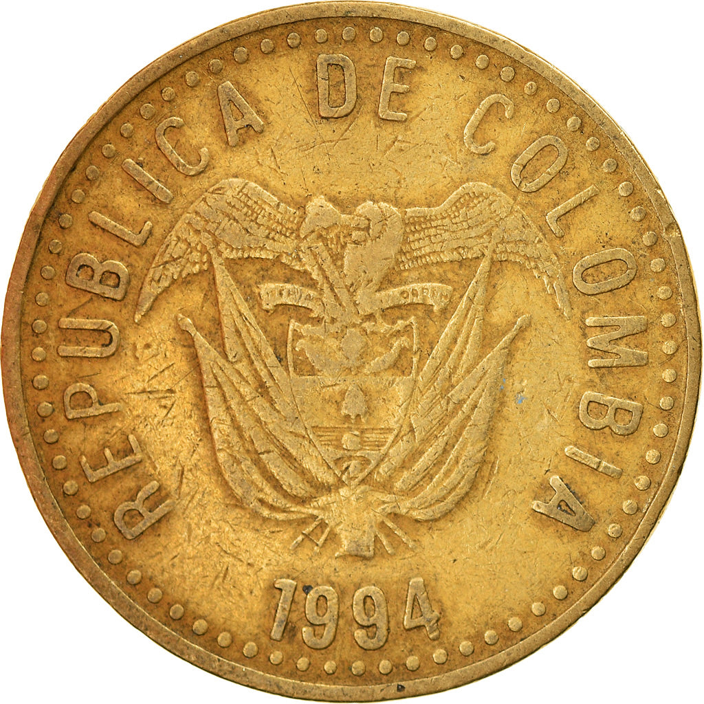 Monnaie, Colombie, 100 Pesos, 1994, TB+, Aluminum-Bronze, KM:285.1