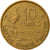 Moneta, Francja, Guiraud, 10 Francs, 1951, Paris, EF(40-45), Aluminium-Brąz