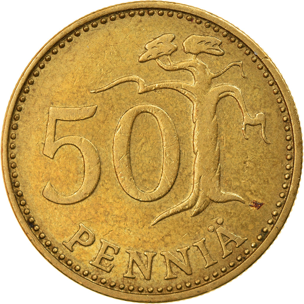 Coin, Finland, 50 Penniä, 1979, VF(30-35), Aluminum-Bronze, KM:48