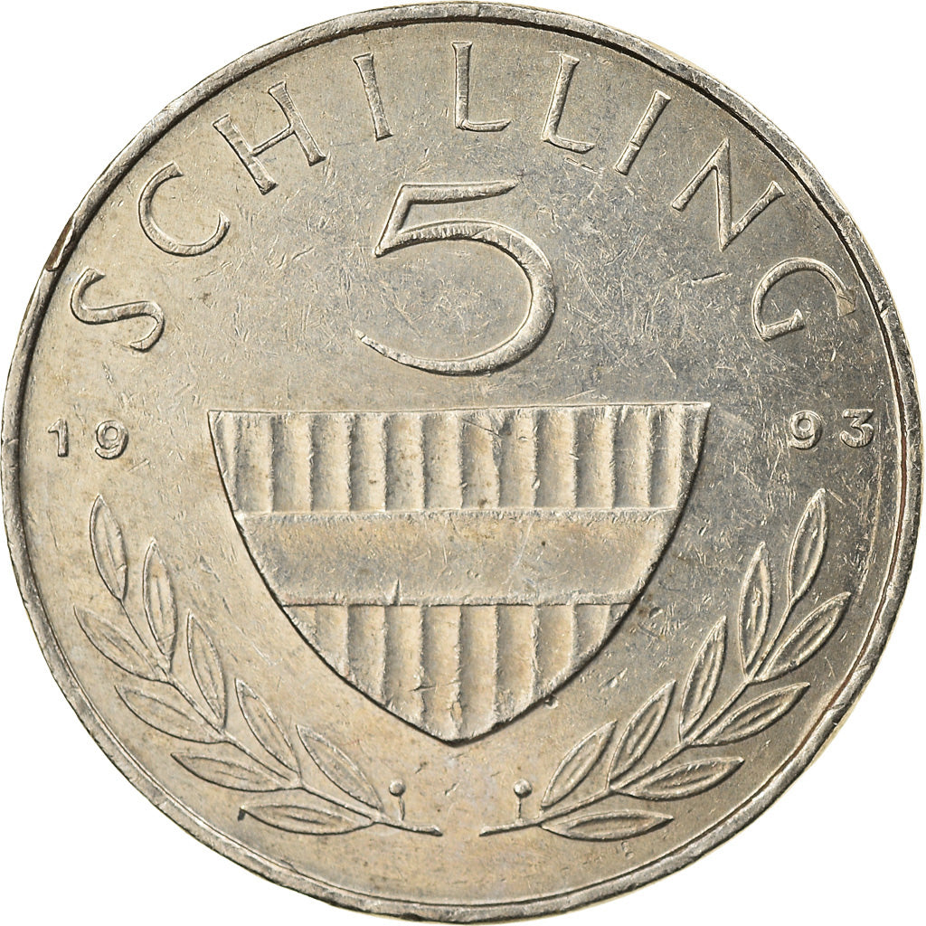 Coin, Austria, 5 Schilling, 1993, VF(30-35), Copper-nickel, KM:2889a