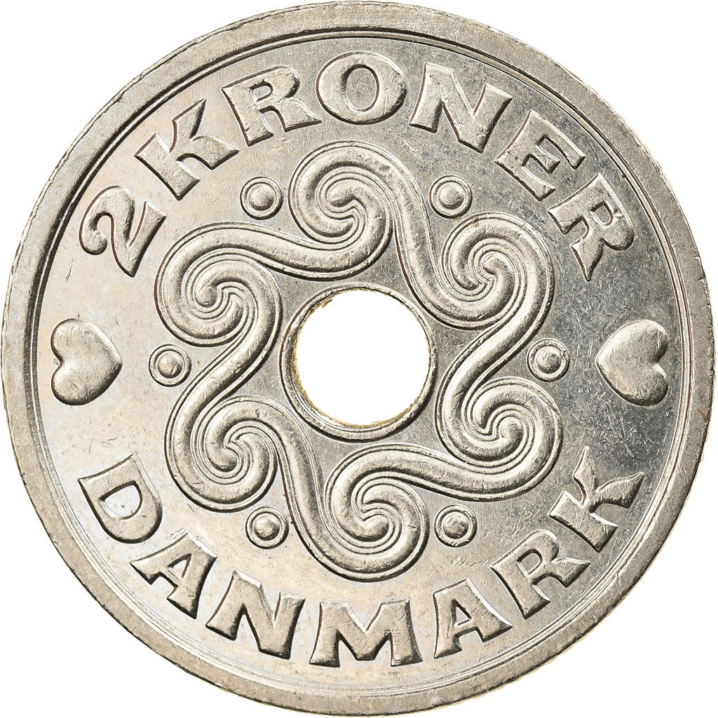 Coin, Denmark, Margrethe II, 2 Kroner, 1994, Copenhagen, EF(40-45)