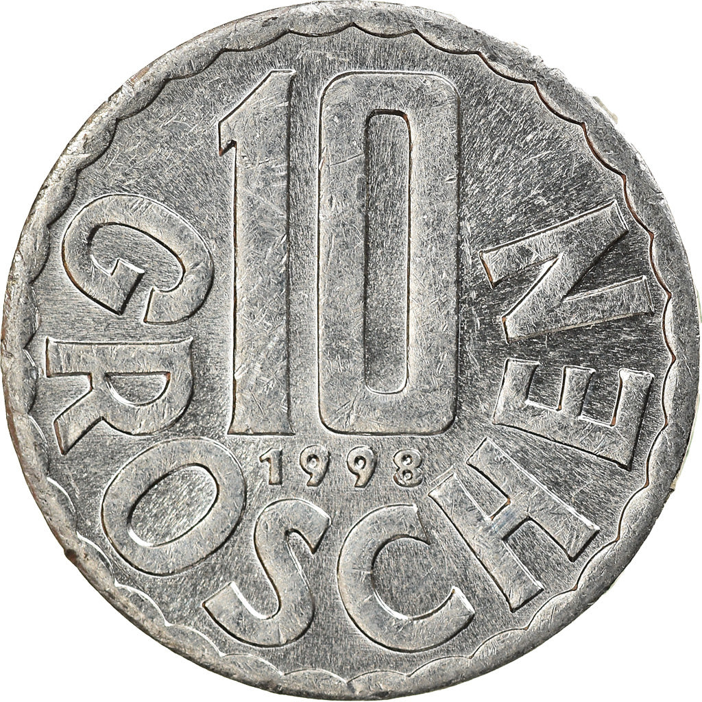 Monnaie, Autriche, 10 Groschen, 1998, Vienna, TTB+, Aluminium, KM:2878