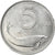 Coin, Italy, 5 Lire, 1955, Rome, AU(55-58), Aluminum, KM:92