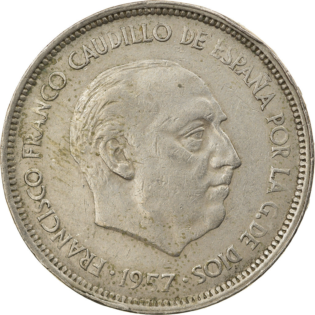 Coin, Spain, Caudillo and regent, 25 Pesetas, 1974, VF(30-35), Copper-nickel