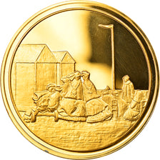 France, Medal, Arts & Culture, Scène de la plage, ciel d'orage de Eugène