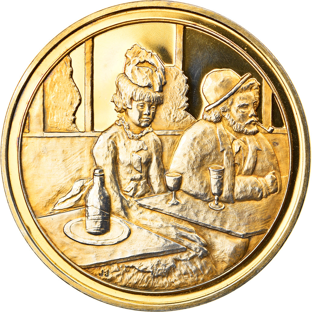 France, Médaille, Arts & Culture, L'Absinthe de Edgar Degas, SPL, Vermeil