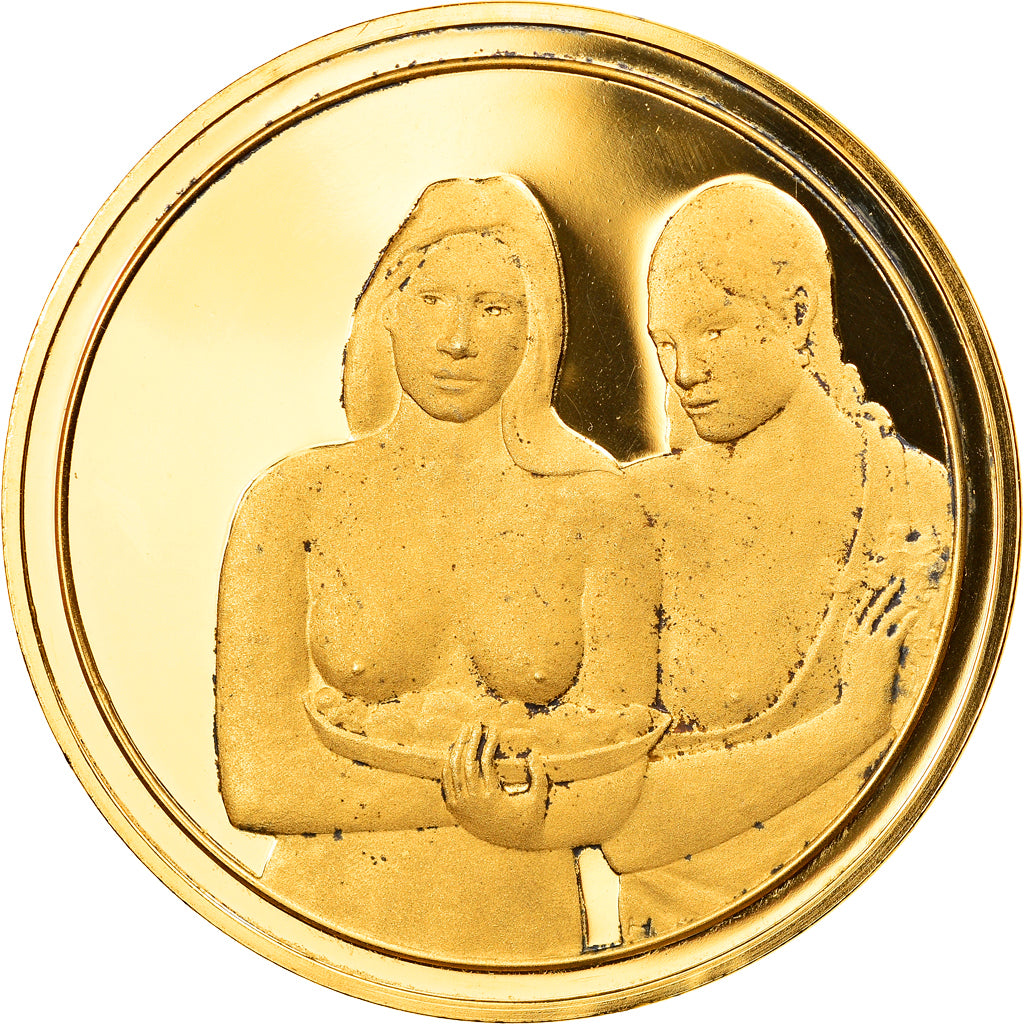 Frankreich, Medaille, Arts & Culture, Seins aux fleurs rouges de Paul Gauguin