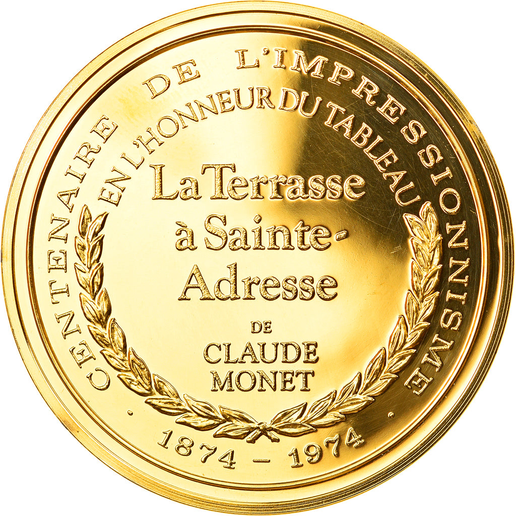 France, Médaille, Arts & Culture, La Terrasse à Sainte-Adresse de Claude