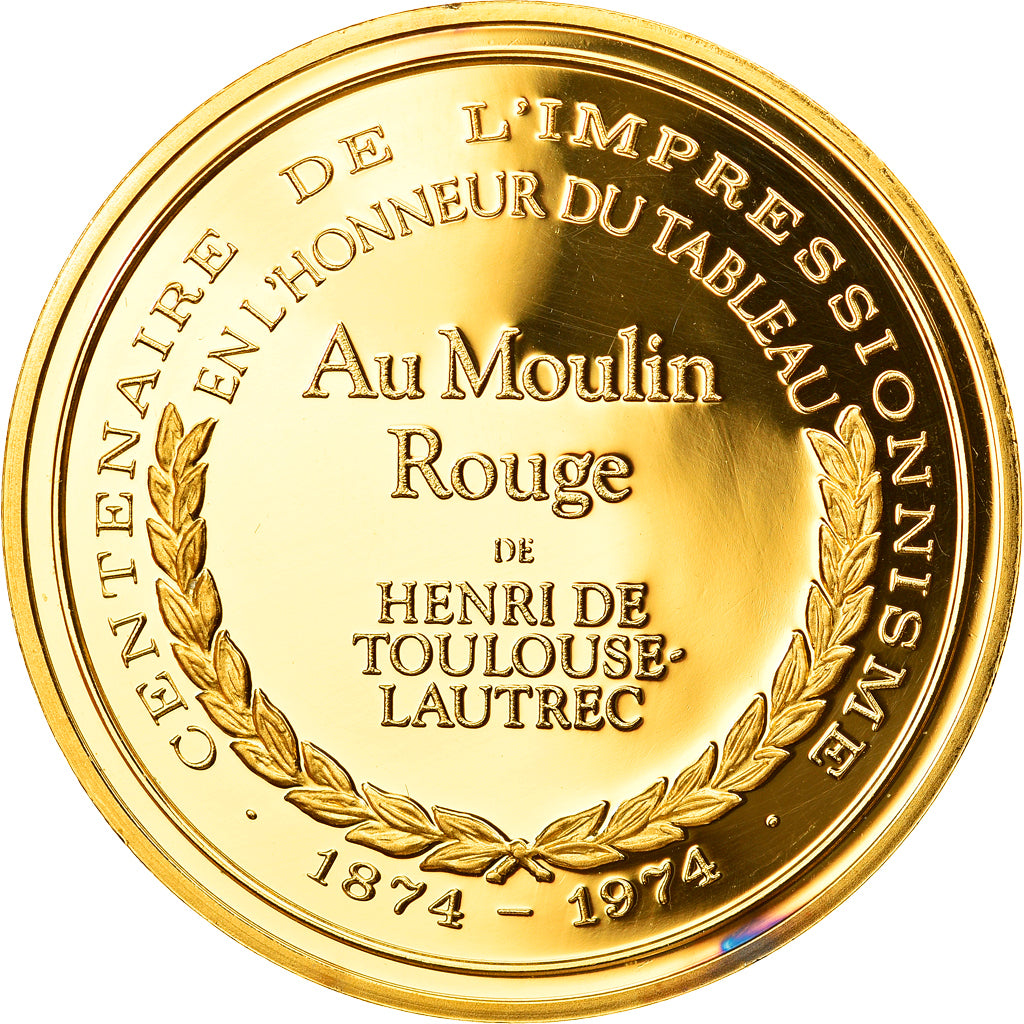France, Medal, Arts & Culture, Au Moulin Rouge de Henri de Toulouse-Lautrec