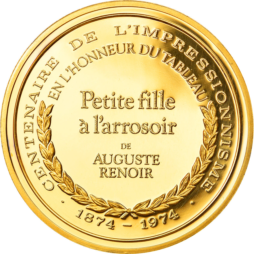 France, Médaille, Arts & Culture, Petite fille à l'arrosoir de Auguste Renoir