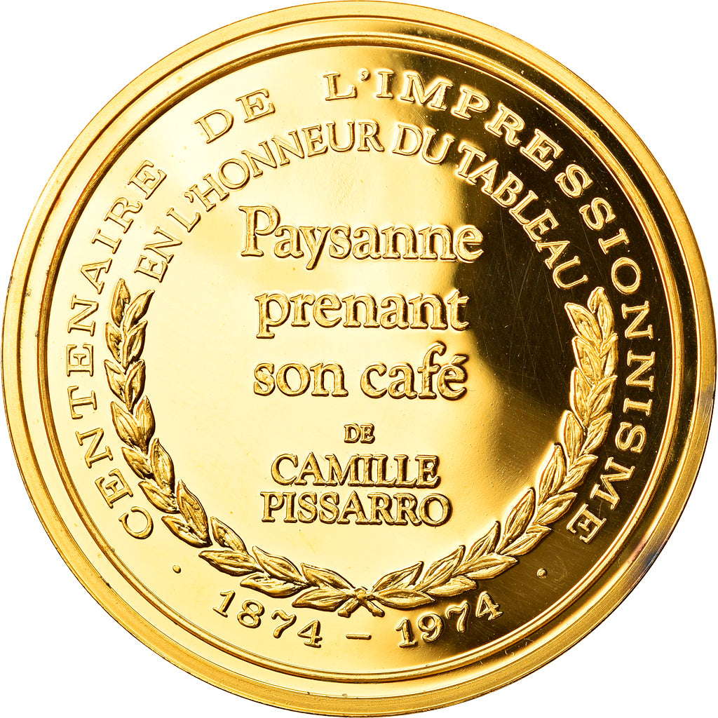 Frankrijk, Medaille, Arts & Culture, Paysanne prenant son café de Camille