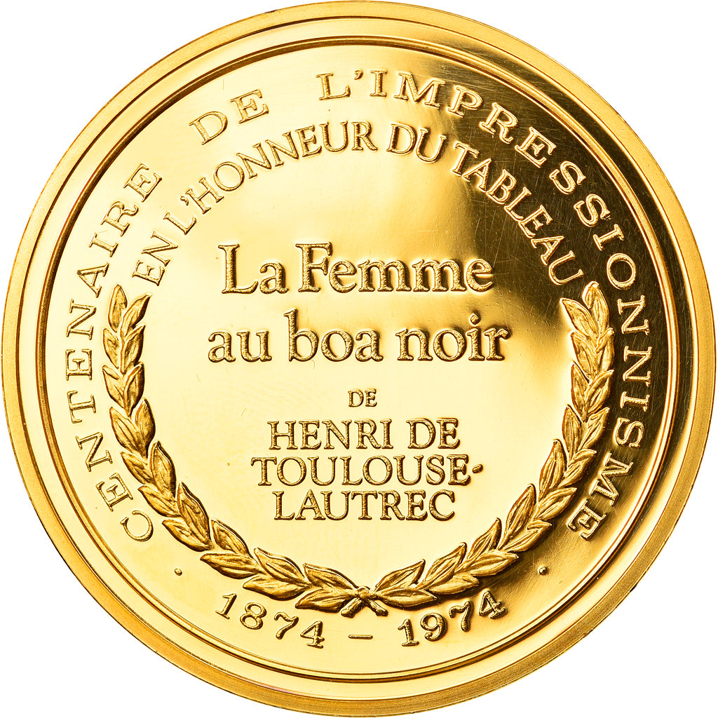 France, Médaille, Arts & Culture, La Femme au Boa noir de Henri de Toulouse