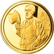 Frankrijk, Medaille, Arts & Culture, Autoportrait de Edgar Degas, FDC, Vermeil