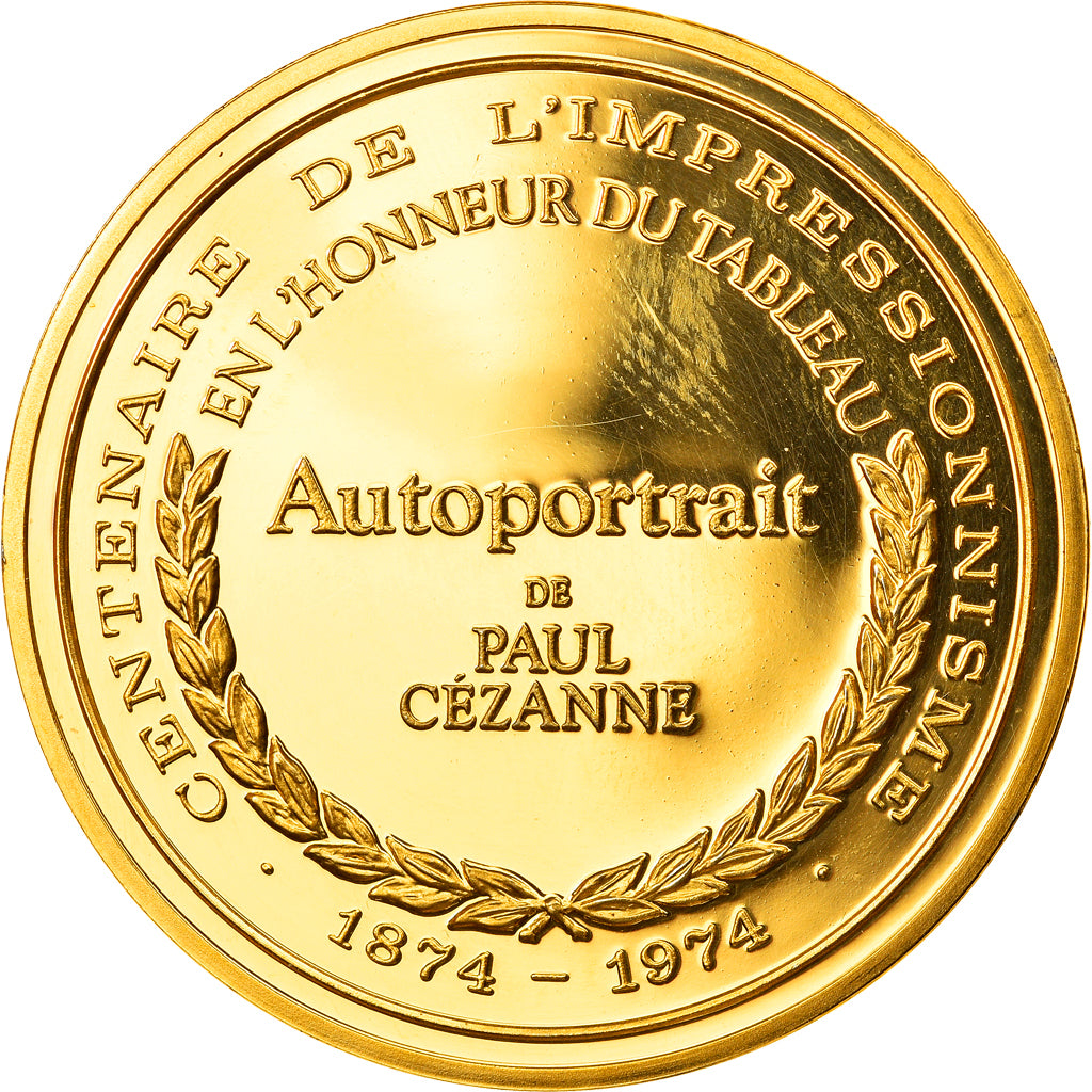 França, Medal, Artes e Cultura, Autoportrait de Paul Cézanne, MS(65-70)