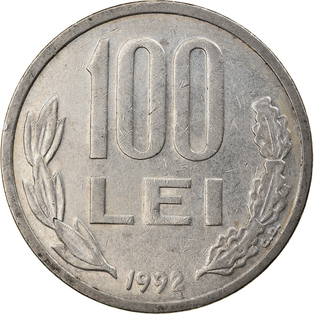 Coin, Romania, 100 Lei, 1992, VF(30-35), Nickel plated steel, KM:111