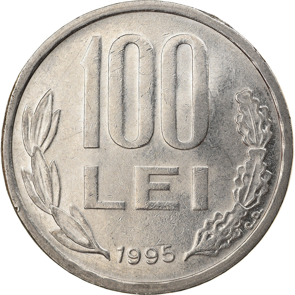 Coin, Romania, 100 Lei, 1995, VF(30-35), Nickel plated steel, KM:111