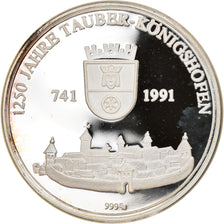 Germany, Token, 1250 Jahre Tauber-Königshofen, 1991, MS(63), Silver