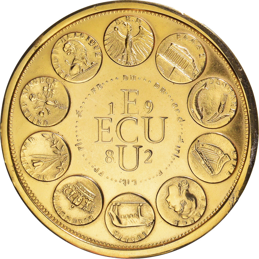 Frankreich, Medaille, Ecu Europa, Europe Assise, 1982, Rodier, UNZ, Bronze