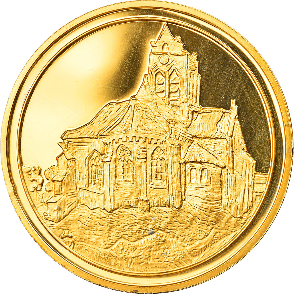Frankrijk, Medaille, Arts & Culture, L'Eglise d'Auvers de Vincent Van Gogh, FDC