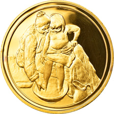 France, Medal, Arts & Culture, La Toilette de Mary Cassatt, MS(65-70), Vermeil