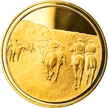 France, Medal, Arts & Culture, Chevaux de courses à Longchamp de Edgar Degas