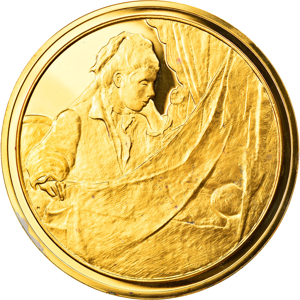 France, Medal, Arts & Culture, Le Berceau de Berthe Morisot, MS(65-70), Vermeil